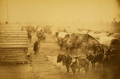 Lager der Unionskräfte in Centreville, Virginia, Winter 1861 und 1862 von Mathew B. Brady